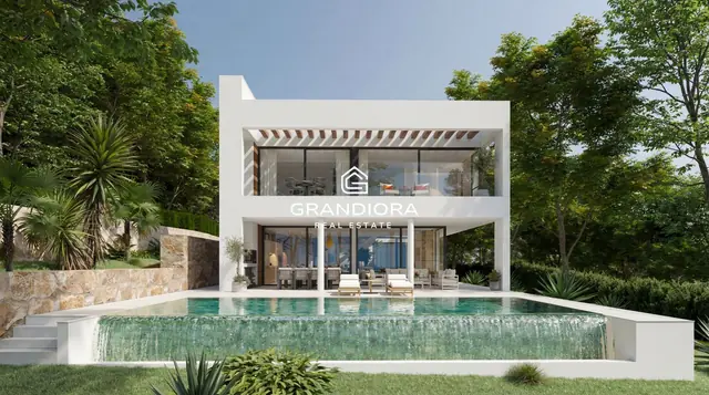 Villa de obra nueva con piscina infinita en El Mirador, Sant Andreu de Llavaneres