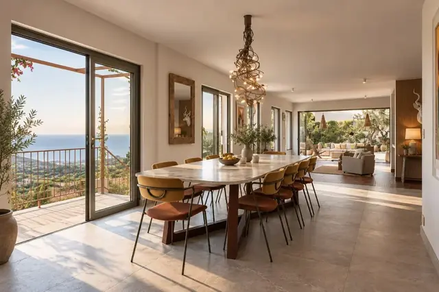 Casa amueblada de 7 dormitorios con piscina y varias terrazas en Cabrils